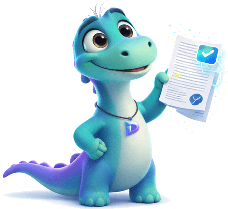 Диплодок с документом